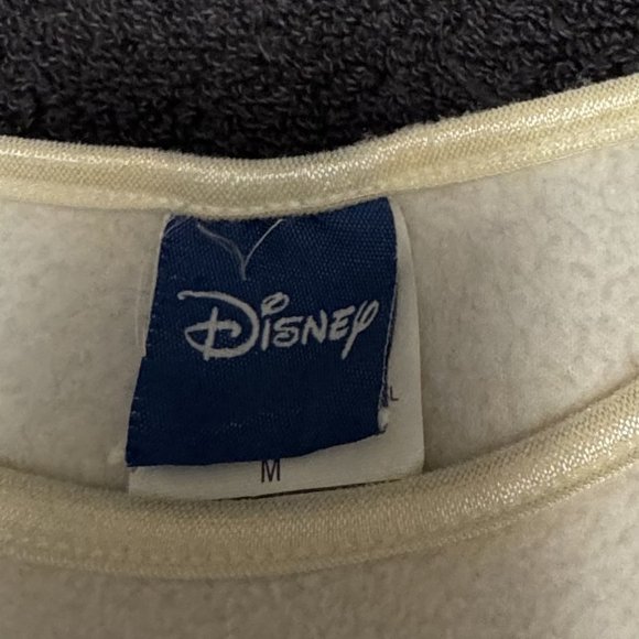 Vintage Disney’s Mickey Mouse Sweatshirt Crewneck Size M Off-White Embroidered - Picture 5 of 9